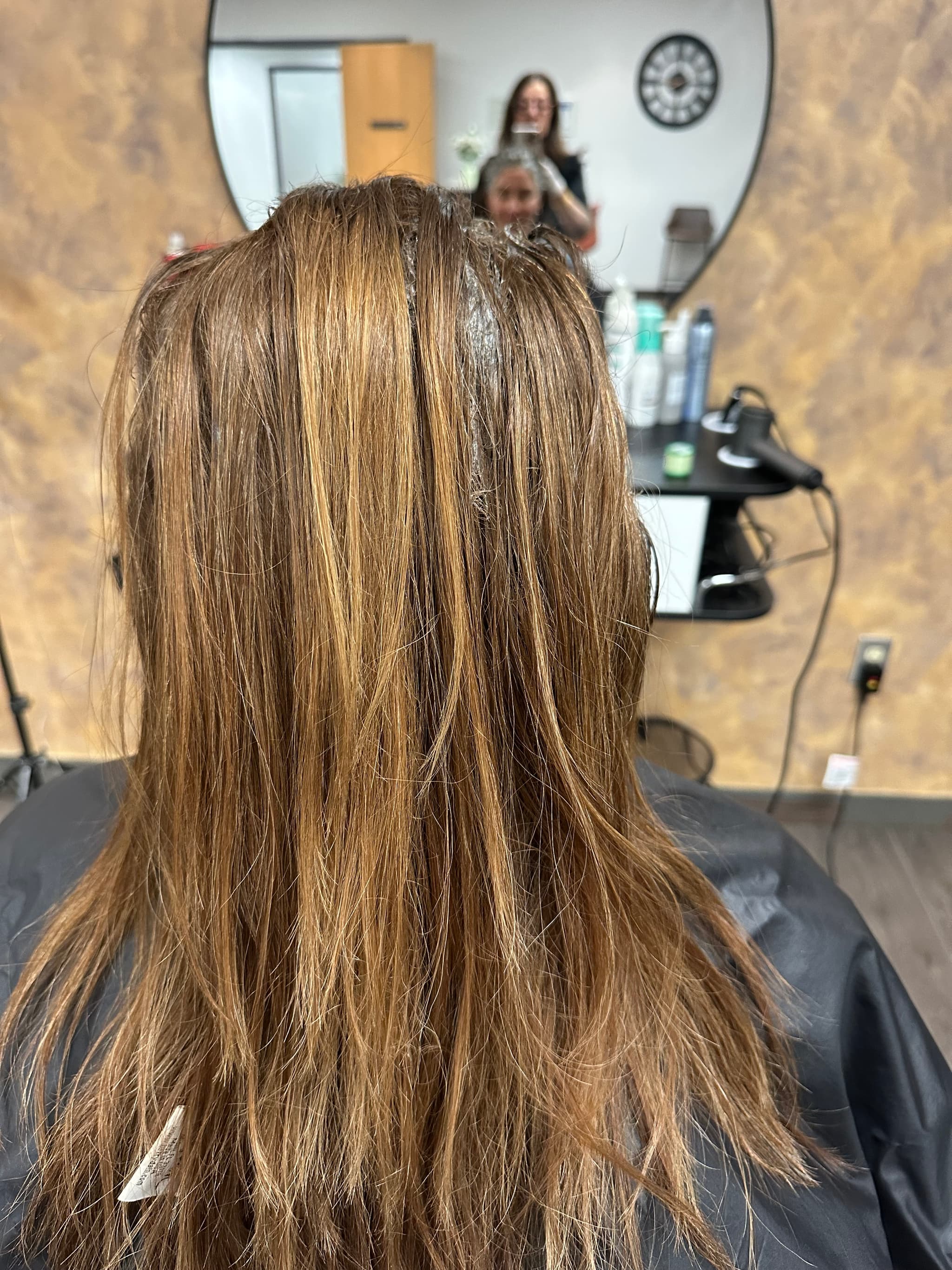 Blonde balayage transformation before