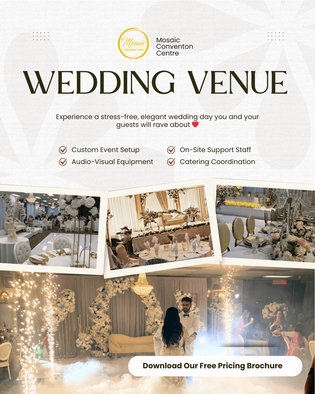 Mosaic Convention Centre - Wedding Venue Campaign